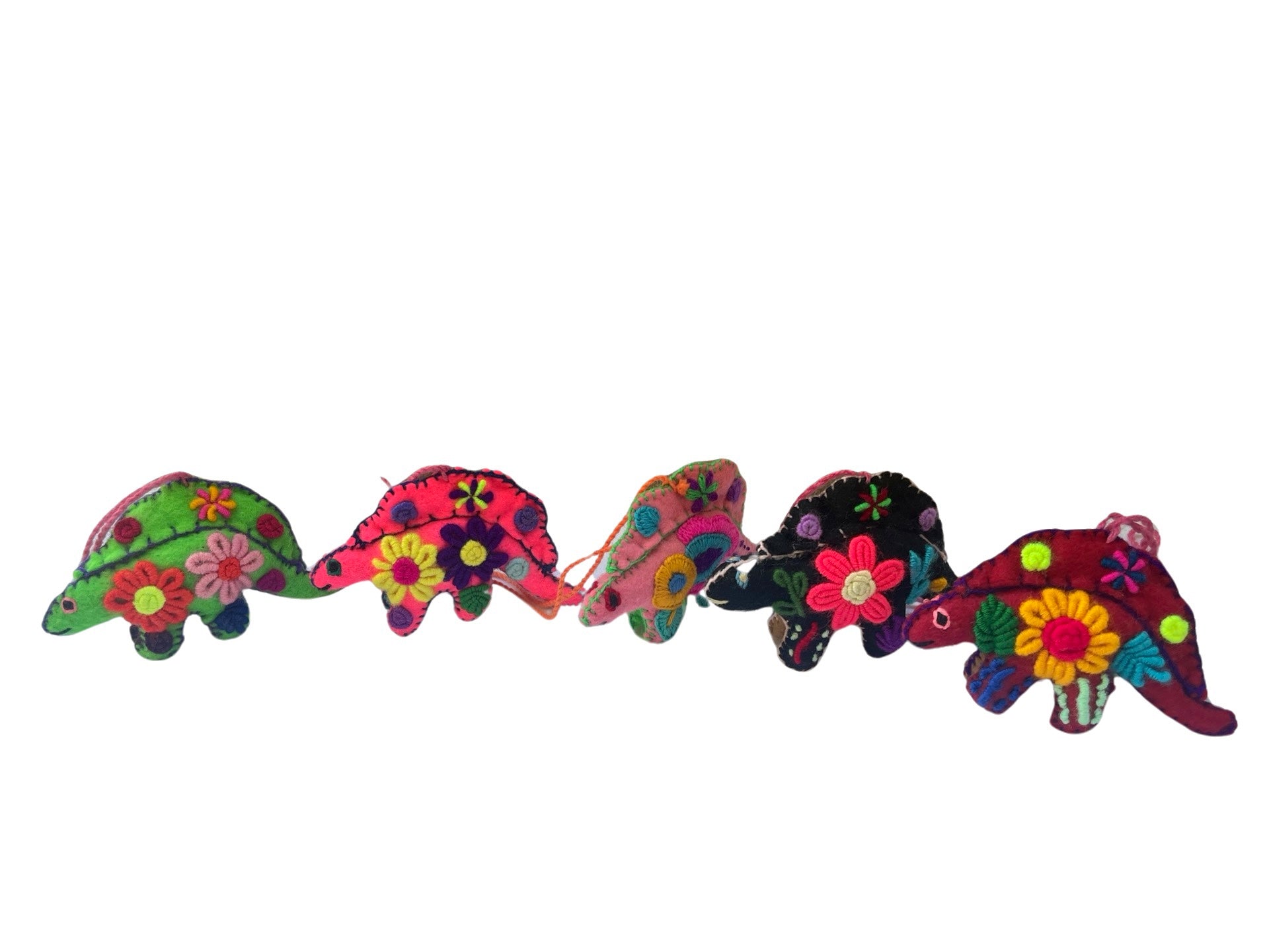 Felt stegosaurus ornament