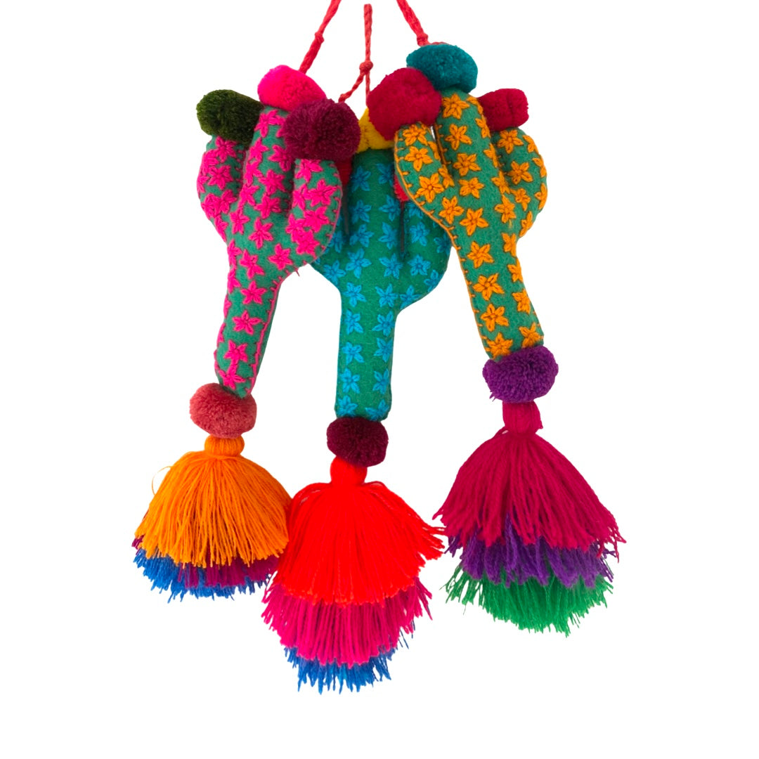 Cactus candelabra pom tassel