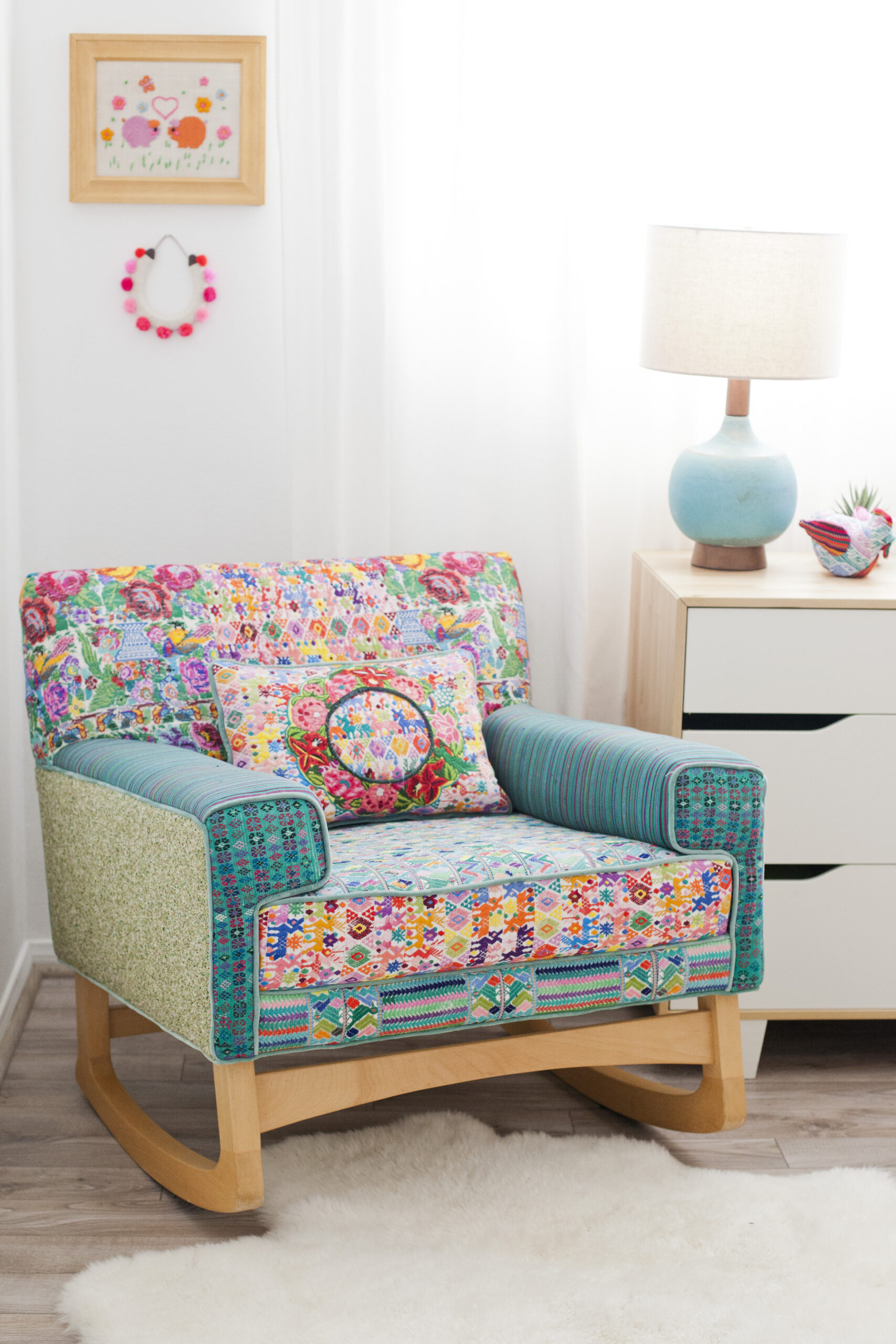 lunaphoto-024 Folk Project chair designed with Central American textile